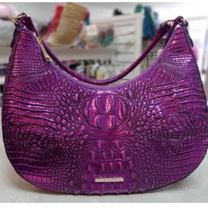 Brahmin Melbourne Bekka Shoulder Bag in purple potion